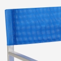 2 Chaises de plage pliantes portables en textilène aluminium Regista Gold