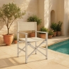 4 chaises de plage pliables portables textilène aluminium Regista Gold