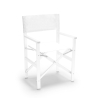 Chaise de plage pliante en aluminium textilène blanc Regista Gold White