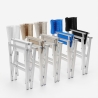 4er Set Klappbare Strandstühle Klappstühle Aluminium Regista Gold 