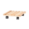 Quadratischer Pflanzen-Rollwagen aus Holz mit Rädern Lagerbestand