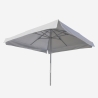 Parasol de jardin droit 3x3 aluminium carré bar hôtel Marte Catalogue