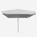 Parasol de jardin droit 3x3 aluminium carré bar hôtel Marte Modèle