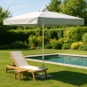 Parasol de jardin droit 3x3 aluminium carré bar hôtel Marte Remises