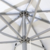 Parasol de jardin droit 3x3 aluminium carré bar hôtel Marte 