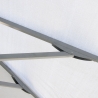 Parasol de jardin droit 3x3 aluminium carré bar hôtel Marte 