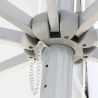 Parasol de jardin droit 3x3 aluminium carré bar hôtel Marte 