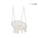 Hamac suspendu avec coussin en coton Luxory Round Promotion