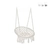 Hamac suspendu avec coussin en coton Luxory Round Promotion