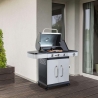 Barbecue a gas in acciaio inox 3 fuochi + 1 Davis Vendita