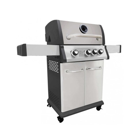 Barbecue à gaz en acier à 3 brûleurs avec réchaud Montana Promotion