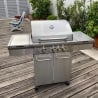Barbecue à gaz 4 brûleurs en acier inoxydable Texas Vente