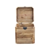 Baule contenitore in legno 52x48x55cm Irving Saldi