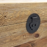 Baule contenitore in legno 52x48x55cm Irving Sconti