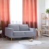Canapé 2 places moderne en coton 137x73x82cm Ramsey Vente