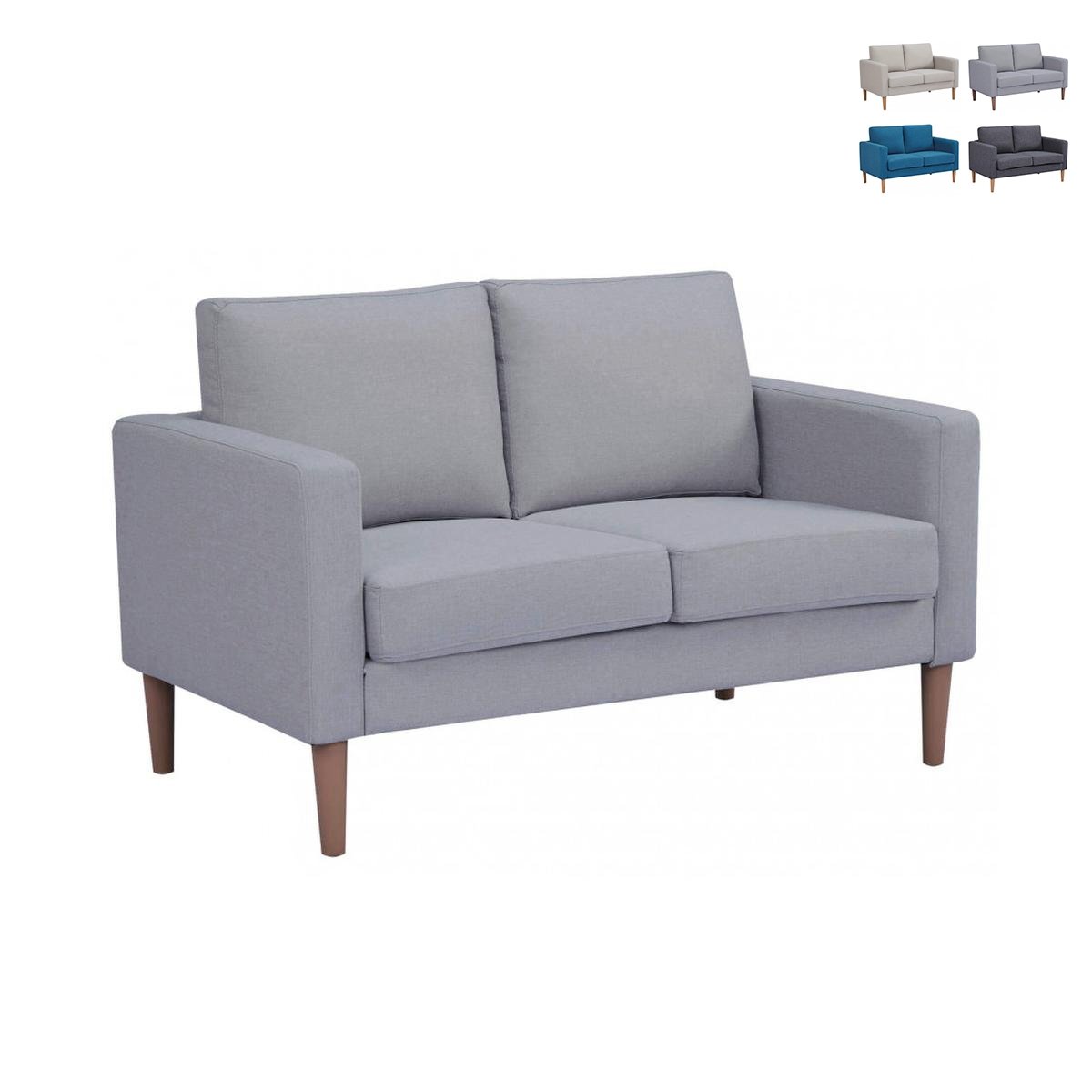 Divano 2 posti moderno in cotone 137x73x82cm Ramsey Promozione