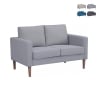 Canapé 2 places moderne en coton 137x73x82cm Ramsey Promotion