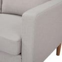Canapé 3 places moderne avec pieds effet bois Ramsey Achat