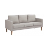 Divano 3 posti moderno con gambe effetto legno Ramsey Misure