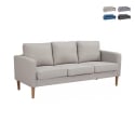 Moderner 3-Sitzer-Sofa mit Holzoptik-Beinen Ramsey Aktion
