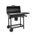 Barbecue à charbon en acier avec roues, couvercle, 2 grilles Tennessee Promotion