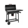 Barbecue à charbon en acier avec roues, couvercle, 2 grilles Tennessee Promotion