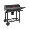 Barbecue à charbon en acier avec roues, couvercle, 2 grilles Tennessee Remises