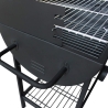 Barbecue à charbon avec roues et 2 grilles réglables Wisconsin Remises