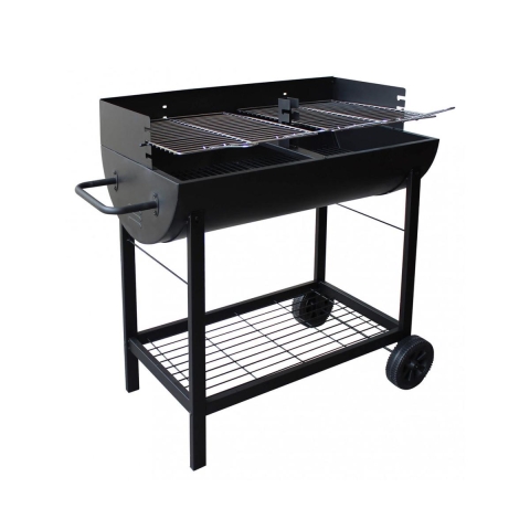 Barbecue à charbon avec roues et 2 grilles réglables Wisconsin Promotion