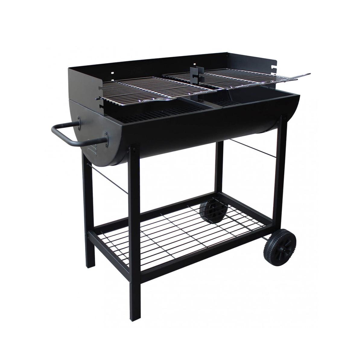 Barbecue à charbon avec roues et 2 grilles réglables Wisconsin Promotion Barbecue à charbon avec roues et 2 grilles réglables Wisconsin Promotion