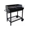 Barbecue à charbon avec roues et 2 grilles réglables Wisconsin Promotion