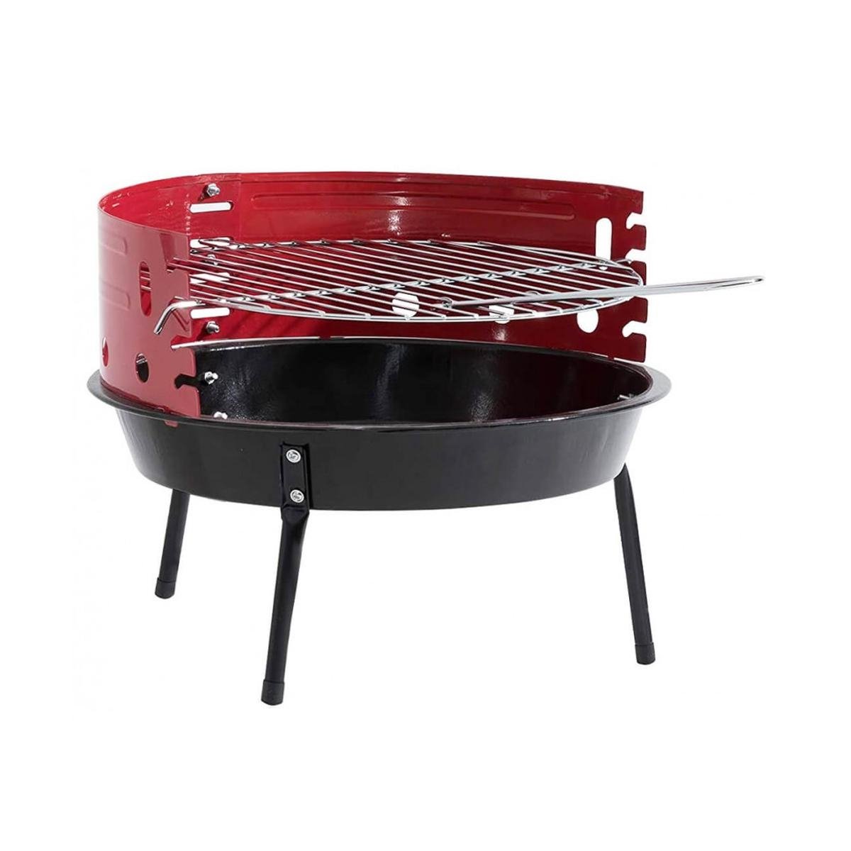 Barbecue à charbon portable rond grille Ø36cm Camping Promotion Barbecue à charbon portable rond grille Ø36cm Camping Promotion
