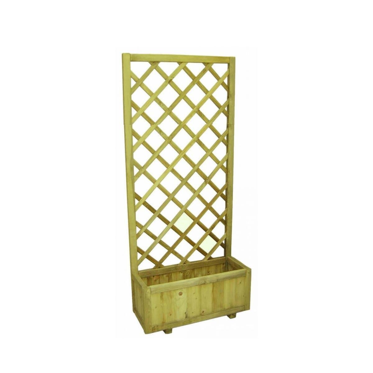 Jardinière en bois avec treillis pour plantes Dalia Promotion Jardinière en bois avec treillis pour plantes Dalia Promotion