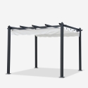 Pavillon 3 x 3 Meter Quadratisch Aluminium für Garten Café Hotel Restaurant Firenze Sales