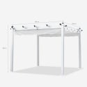 Gazebo quadrato 3x3 metri giardino alluminio bar hotel ristorante Firenze Acquisto