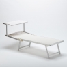 Bain de soleil de jardin transat professionnel en aluminium piscine Italia 