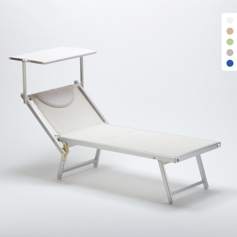 Lettino spiaggia mare prendisole professionale alluminio Italia Promozione