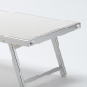 Bain de soleil de jardin transat professionnel en aluminium piscine Italia 