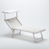 Bain de soleil de jardin transat professionnel en aluminium piscine Italia 