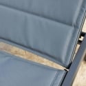 Chaise longue de jardin à roulettes en aluminium Formentera Dimensions