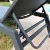 Chaise longue de jardin à roulettes en aluminium Formentera Prix