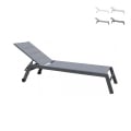 Gartenliege mit Rädern aus Aluminium Formentera Aktion