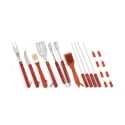 Coffret d'outils barbecue 18 pièces avec manche en bois Offre