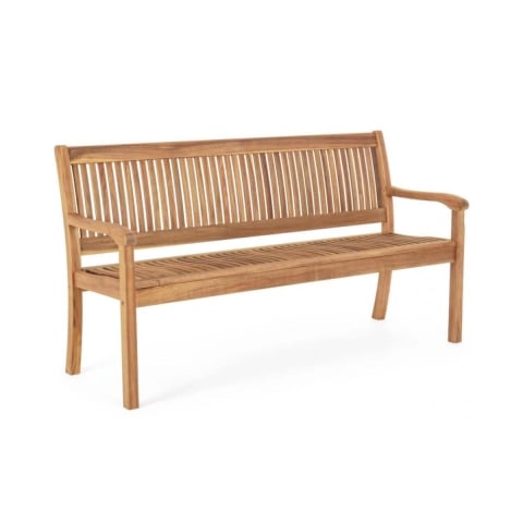 Banc de jardin en bois d'acacia 3 places Lidia Promotion