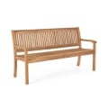 Banc de jardin en bois d'acacia 3 places Lidia Promotion