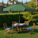 Parasol de jardin Ø3m à mât central en bois Fantasy Vente