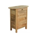 Table de chevet en bois avec porte et tiroir Farran Promotion