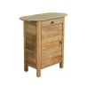 Table de chevet en bois avec porte et tiroir Farran Promotion
