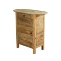 Table de chevet en bois avec porte et tiroir Farran Réductions