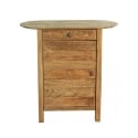 Table de chevet en bois avec porte et tiroir Farran Remises